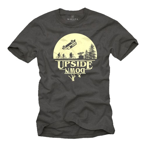 Shirt uomo grigia stranger - t-shirt,