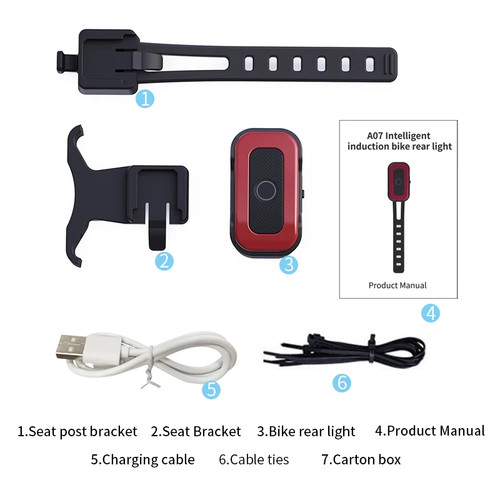 A07 luci posteriori smart bici - a07,