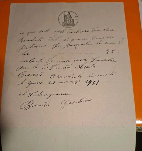 1901 manoscritto ospedaletto - manoscritto,