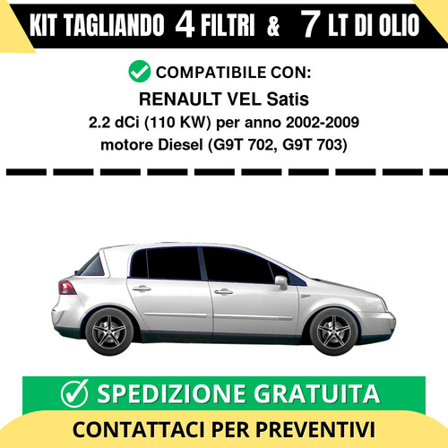 Tagliando per renault vel - tagliando,