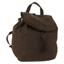 Zaino Prada nylon marrone oro
