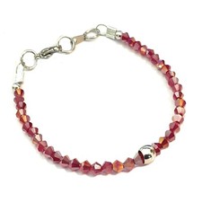 Bracciale tennis rosso in