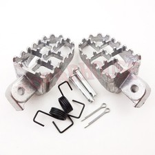 Pedane poggiapiedi anteriori in alluminio per Yamaha TW200 PW50 PW80 Pit Dirt Motor Bike
