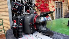 housing subacqueo, Leo 3 Easy Dive + monitor  + 2 torce da 15000 Lumen