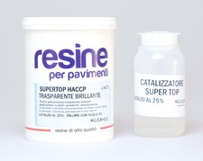 Jumbo Resina Poliuretanica Trasparente Lucida Haccp Pavimenti Pareti Kg 1 (12M²)