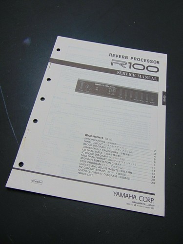 Yamaha reverb processor r100 - yamaha,