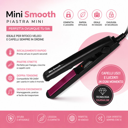 Piastra mini capelli portatile - mini,
