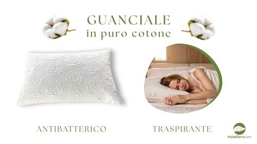 Guanciale puro cotone cuscino - guanciale,