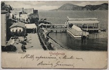 Cartolina Portoferraio stabilimento balneare Livorno paesaggistica T2