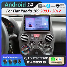 Autoradio 9" 4G Wireless CarPlay GPS per Fiat Panda 2003-2012 Android Auto 14