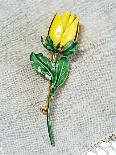 Spilla floreale vintage sandor - floreale,