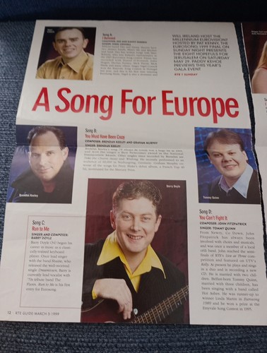 Rte guide eurosong 1999 - to,
