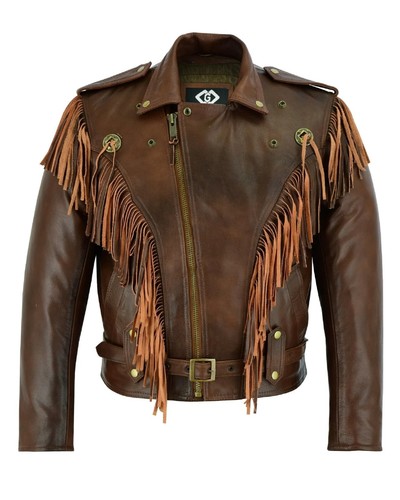 Giacca uomo frange moto - , bici