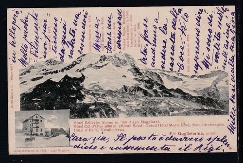 Cartolina hotel mottarone - cartolina,