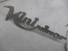 Innocenti MINI Minor - Scritta logo in metallo - Ricambio usato