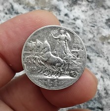 Regno D'italia Moneta 1 Lira 1913 Argento Silver Coin 