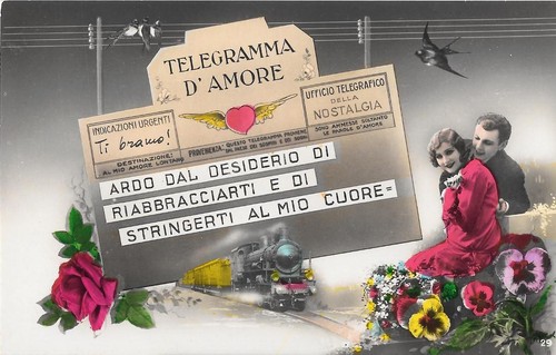 Telegramma amore ardo dal - telegramma, d'amore.