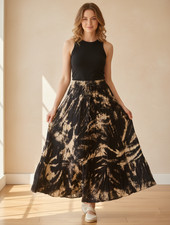 Maxi gonna hippie vibrante -