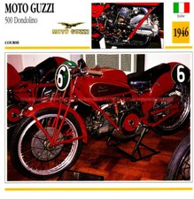 MOTO GUZZI 500 Dondolino 1946 : Fiche Moto #001683