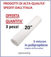 3 Filtri  Sedimenti 20"  5 mcn