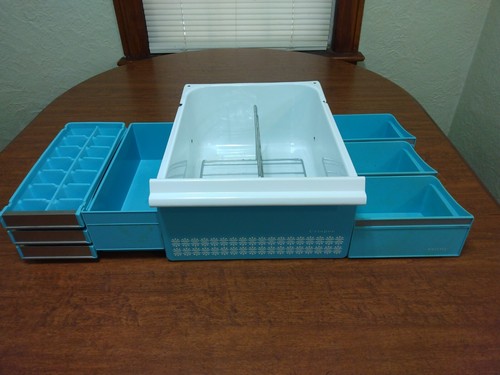 Vtg blue porcelain enamel - vtg,