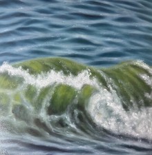 Dipinto olio originale onde