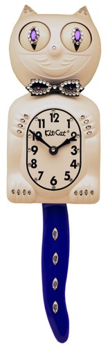 Kit cat klock bianco - klock, bianco/viola