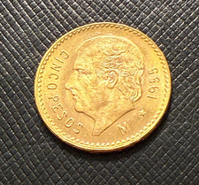 Messico 1955 oro 5 pesos UNC
