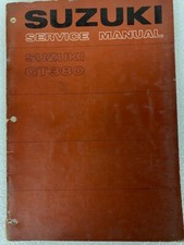 SUZUKI GT 380 1973 MANUALE OFFICINA ORIGINALE / ORIGINAL SERVICE MANUAL