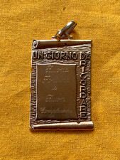 Medaglia mamma ARGENTO: un giorno da ricordare - buona fortuna e buon compleanno - anni 80