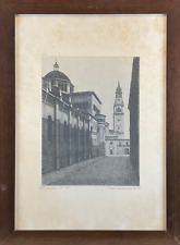 Mossini Ettore ( 1918 - 2003 ) Opera Litografia Parma Via Cardinal Ferrari 1971