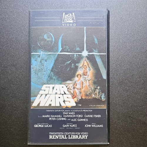 Star wars 1977 original vhs - star,
