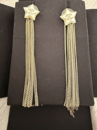 Chanel ruthenium star earrings - chanel,