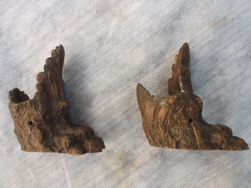 Coppia piedi ottone - in, da