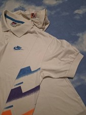 POLO SHIRT vintage 90 NIKE Challenge court Andrè Agassi tg.M made in Italy Rare