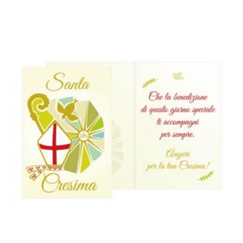 Biglietto auguri santa - di,