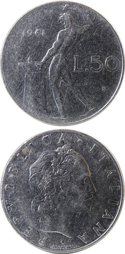 Italia lire 1961 - italia/italia, r