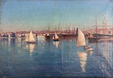 Dipinto A Olio Paul Alphonse