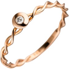 Anello solitario donna - donna, con