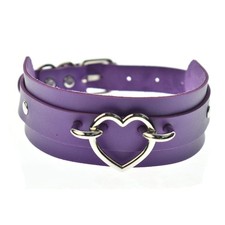 Collana girocollo in pelle
