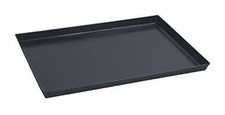 Teglia in ferro blu svasata per pizza rettangolare 50x35x3h forno Made in Italy