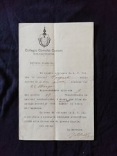 Carta Intestata Romagnano Sesia Collegio Convitto Curioni QX830