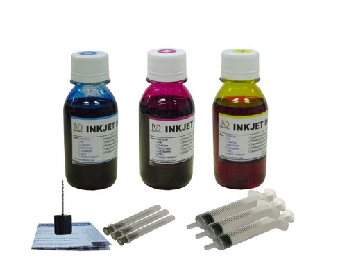 Kit inchiostro ricarica 3x100