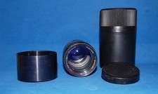 Zenit Jupiter -37AM  MC 135 mm f 3.5, tappi, innesto M42,paraluce, custodia.