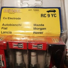 LOTTO CANDELE AUTO CHAMPION RC9 YC  - CJ6  - LODGE RL51 MAZDA ROVER FIAT MORGAN