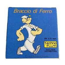 Pellicola Techno Film Super 8mm B/N 15mt Braccio Di Ferro Nella Preistoria