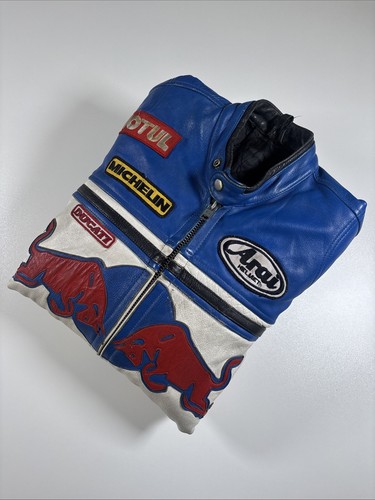 Vintage leather red bull - red,