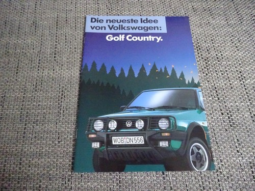 Brochure depliant golf - brochure, vw