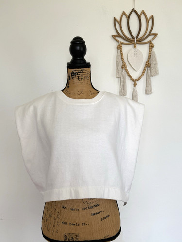 Felpa zara beige senza maniche - beige,