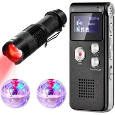 Kit di 4 Pezzi di Attrezzatura 1 Torcia per Visione Notturna 1 Registratore5736